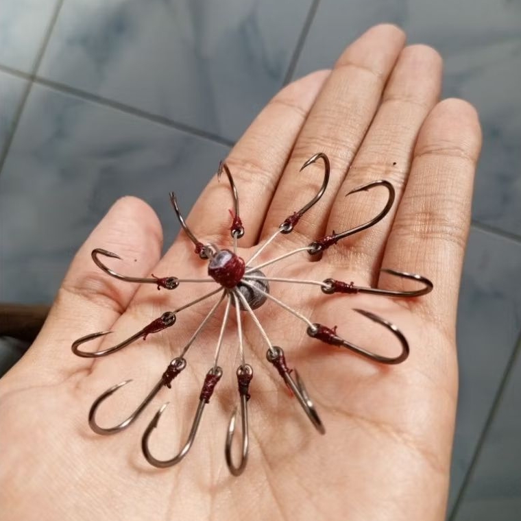 Kail Garong Baronang/Matahari 12 Mata Kail Bahan Neklin