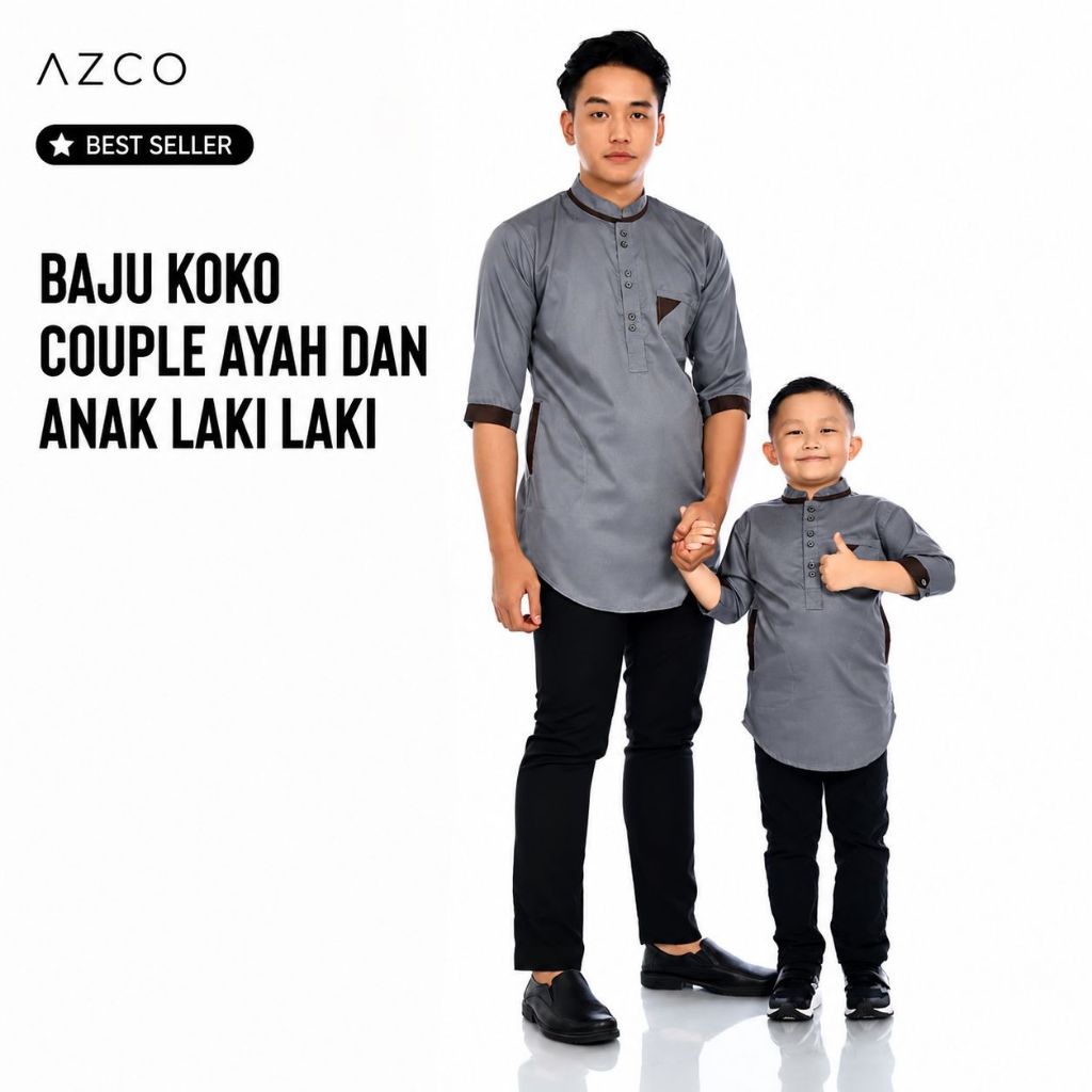 AZCO Koko Kurta Couple Ayah dan Anak