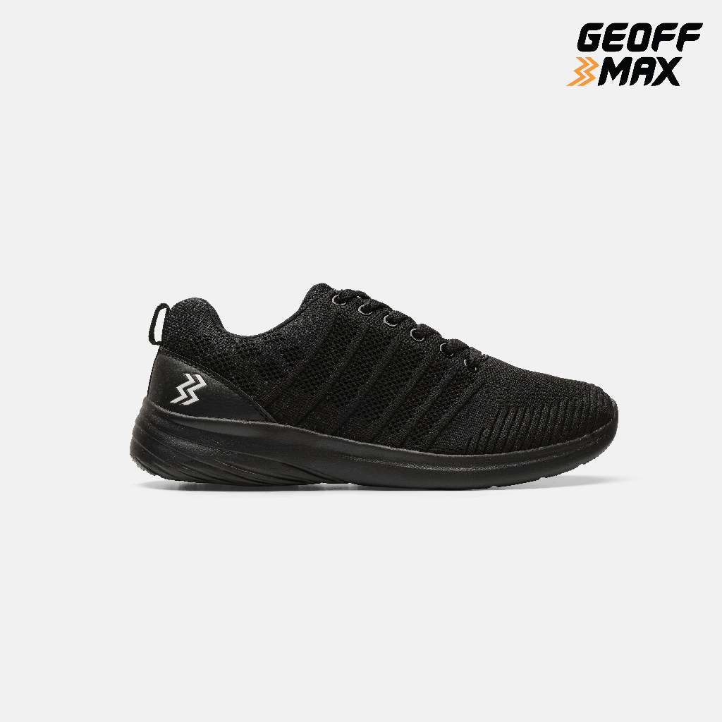 Geoff Max - AT-693 All Black  Sepatu Olahraga Pria Wanita