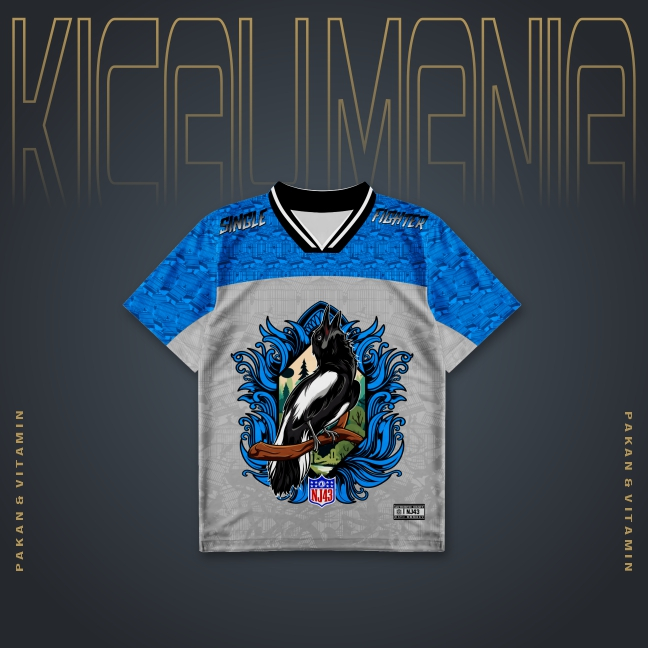 KAOS JERSEY BURUNG KACER - KACER MANIA - BAHAN DRY FIT - TAMPILAN MEWAH DAN ELEGAN - BURUNG KACER