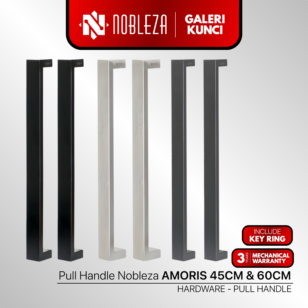 NOBLEZA Pull Handle / Handle Pintu Tarung Pintu Kupu Kupu Ukuran 45cm & 60cm - AMORIS