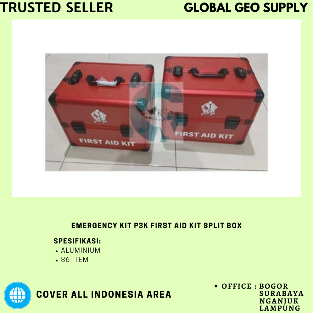 EMERGENCY KIT P3K FIRST AID KIT SPLIT BOX
