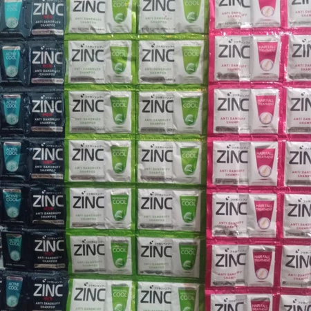 Shampo Zinc Sachet 2 Renceng isi 48 pcs | Shampo Zinc Murah | Shampo Rambut Zinc sachet