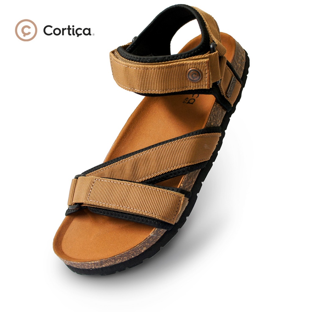 Cortica REAO - Sandal Pria NYAMAN DAN RINGAN | Sandal Footbed | Arch Support Sandal