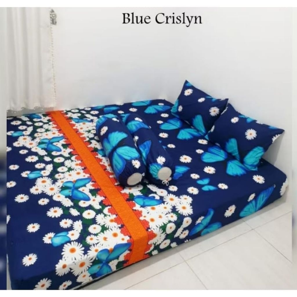 SPREI KARET KATlodUN PREMIUM 90/100/120/140/160/180/200 MOTIF kupu butterfly terbang vanessa love lo