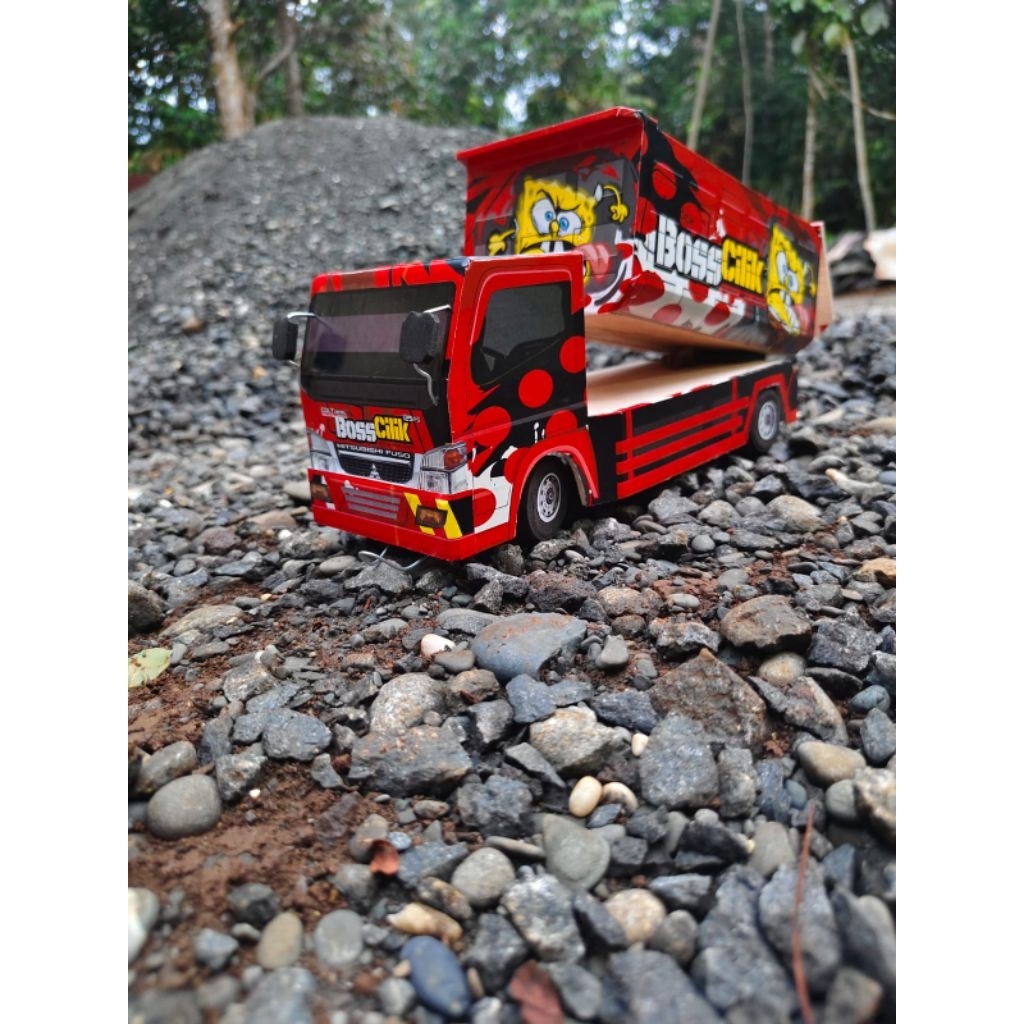 miniatur truk oleng#dam sawit Kalimantan, mobil remote control