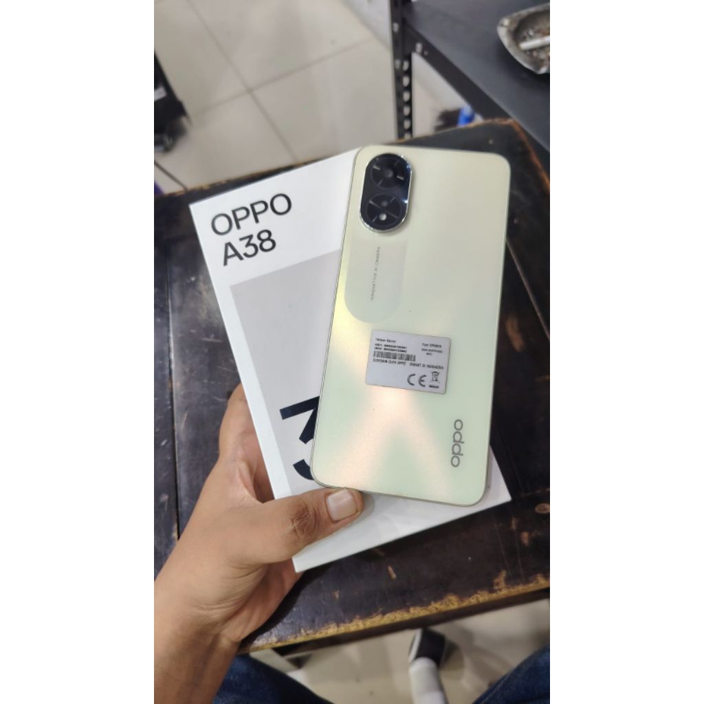 Oppo a38 6/128gb fullset hp oppo murah ram besar