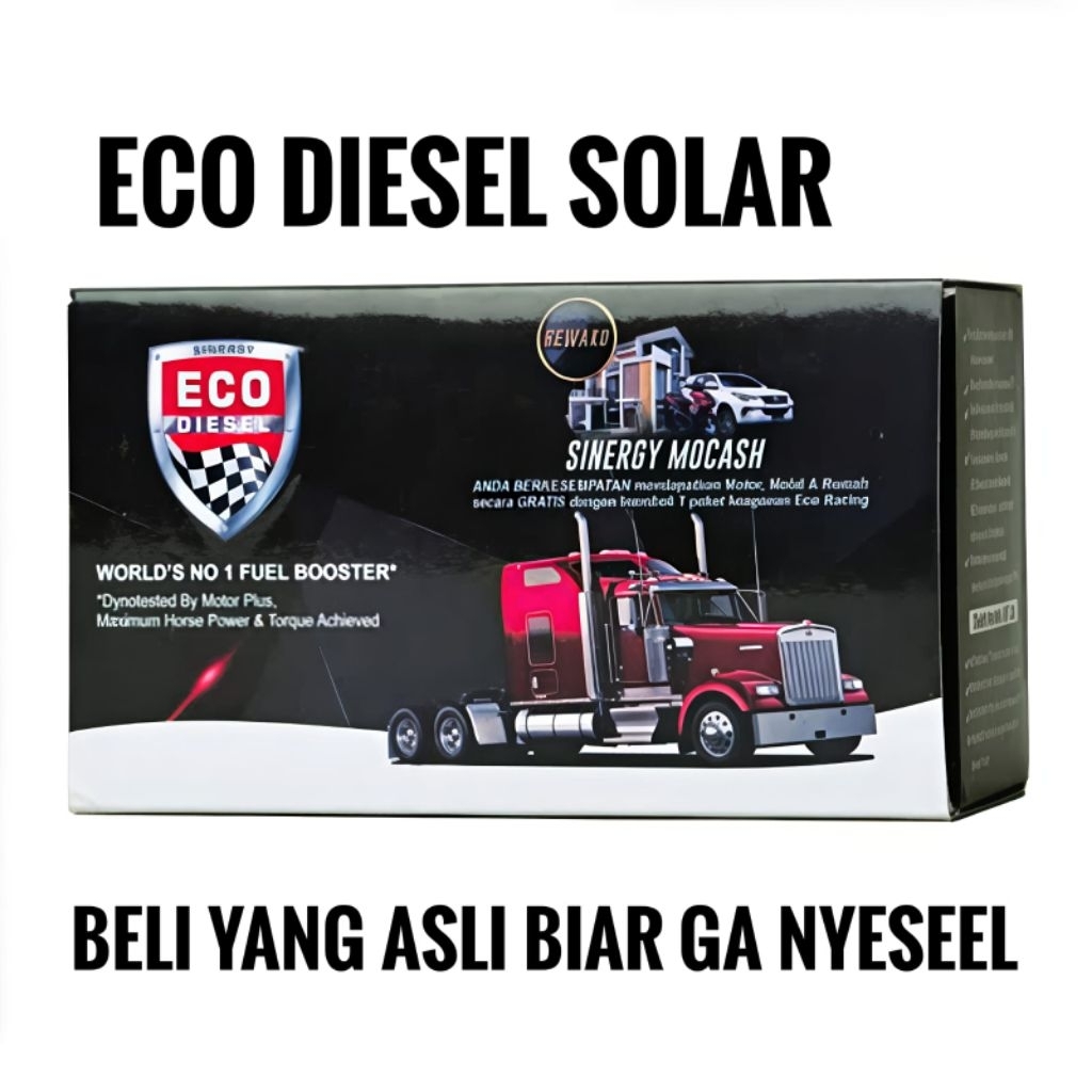 Eco Diesel Solar - Eco Solar Original 100% - PENGHEMAT BBM SOLAR TERBAIK
