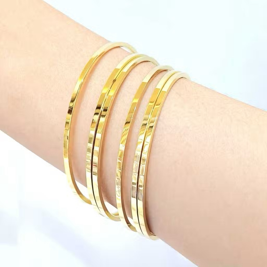 Gelang Titanium Keroncong Terbaru Isi 3 Pcs Murah - Gelang Keroncong Titanium Asli Terbaru Murah