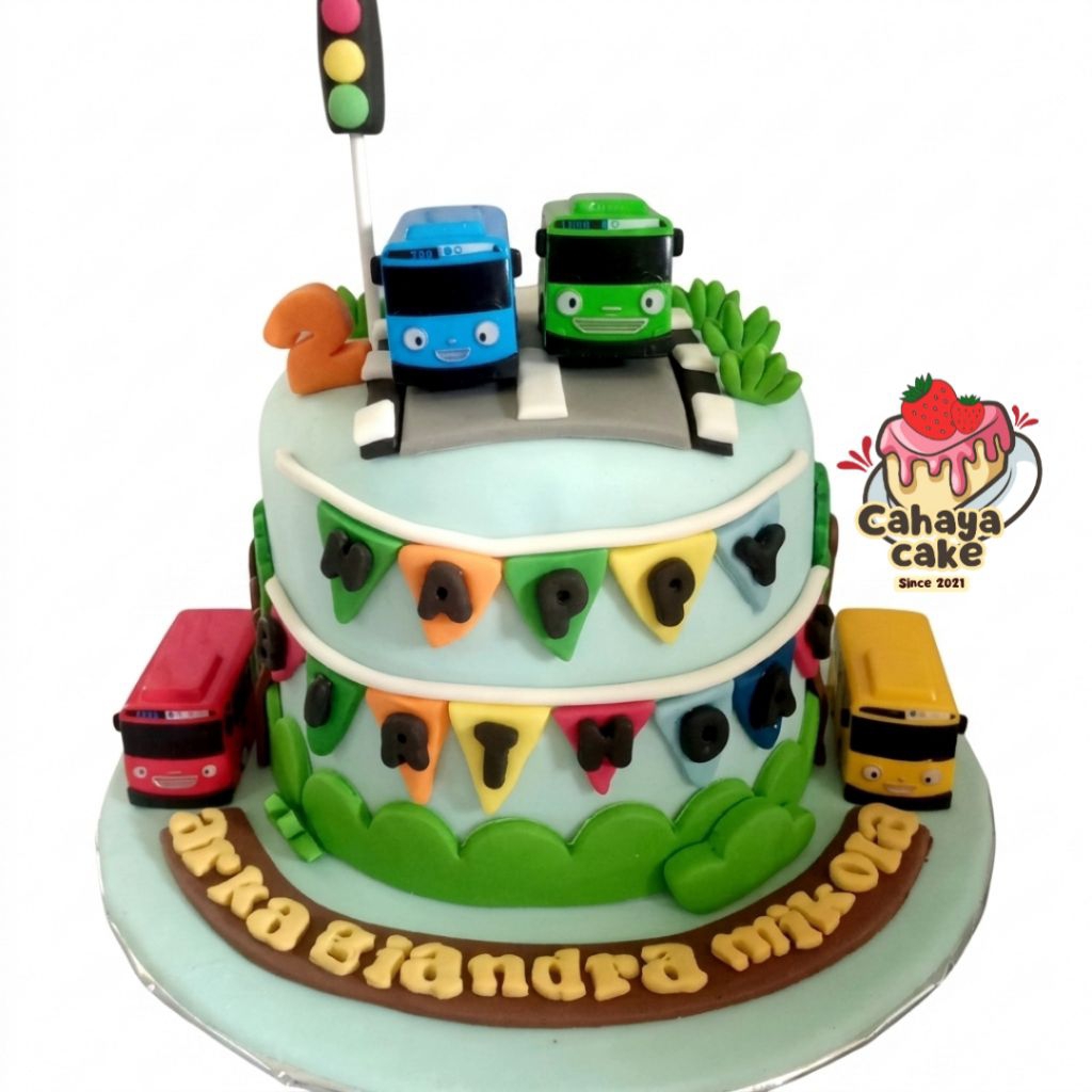 Tayo Cake / Kue Ulang Tahun Tayo / Tayo Buss Cake / Kue Ultah Mobil Tayo
