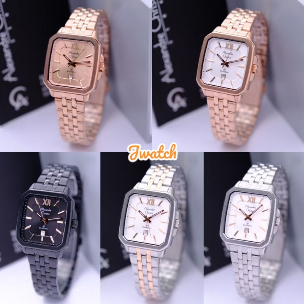 Jam Tangan Wanita ALEXANDRE CHRISTIE 8704 KOTAK
