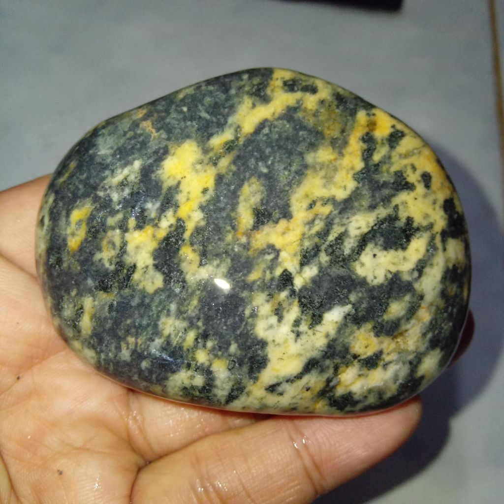 Natural Batu Akik Motif Loreng Macan Sumatera