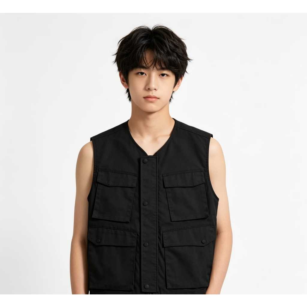 Vest Rompi Woven Dewasa / Rompi Laki-laki Perempuan Dewasa