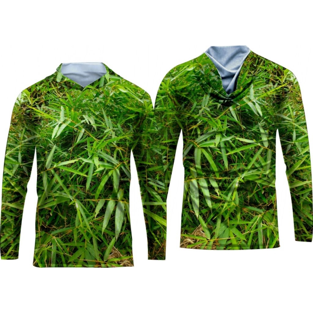 baju camo baju berburu motif bambu