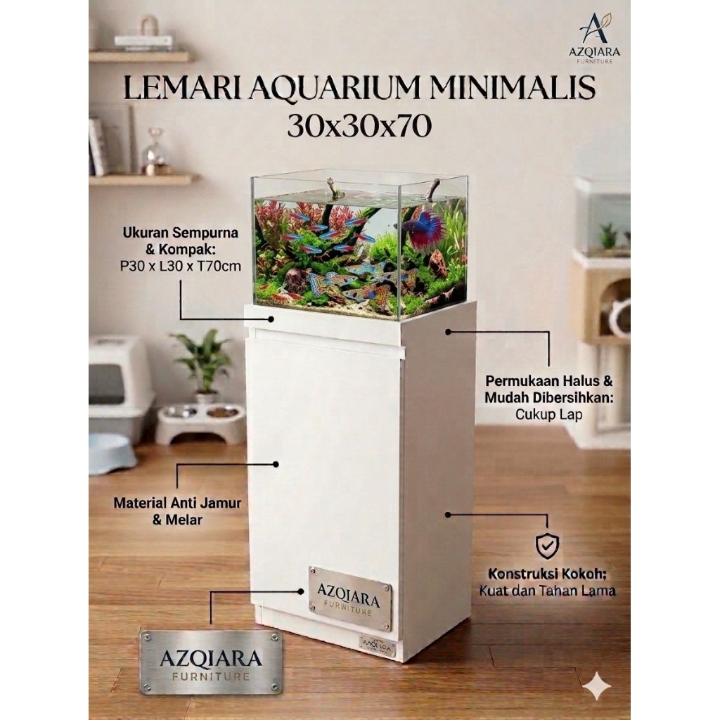LEMARI AQUARIUM MINIMALIS TERMURAH