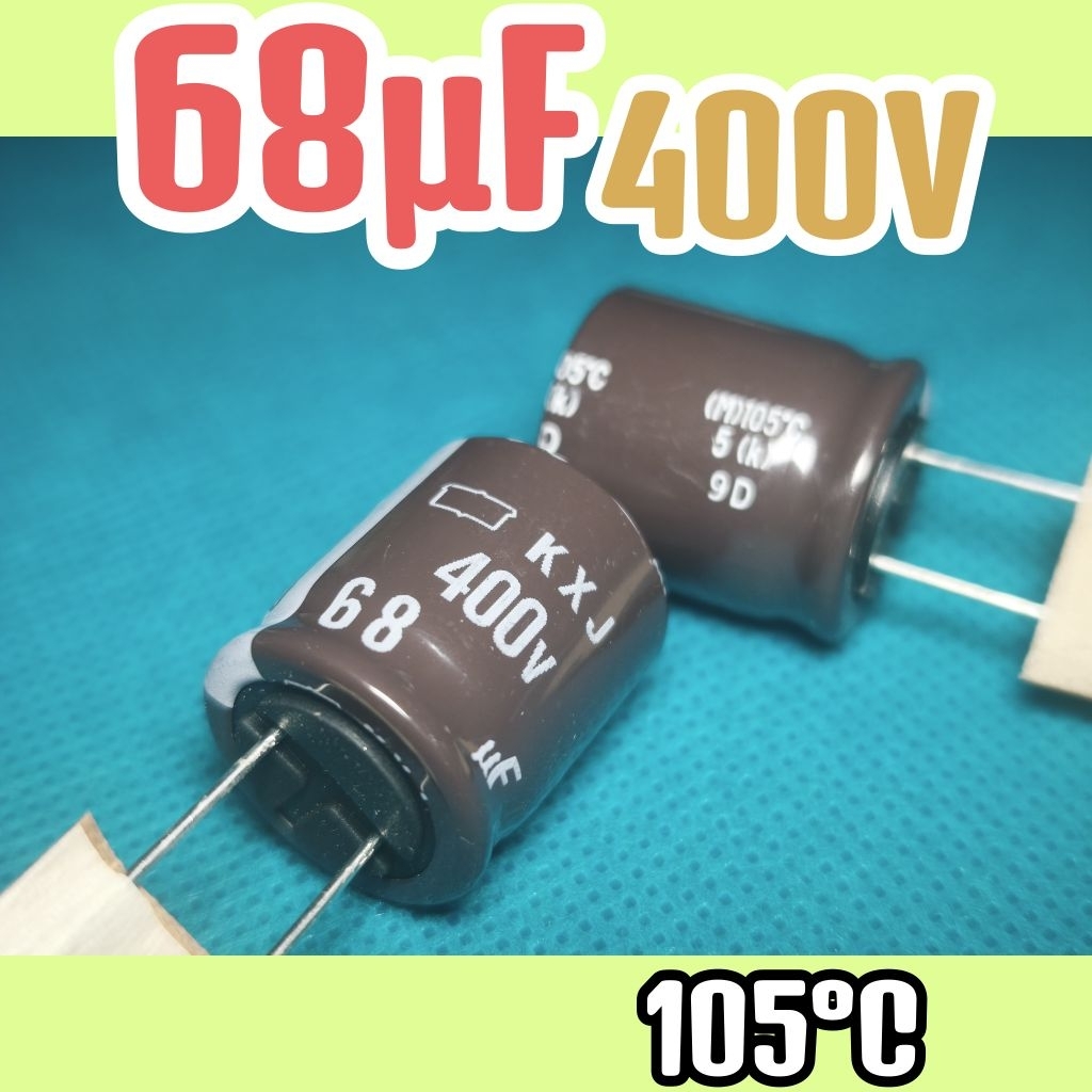Kapasitor capasitor elko elco 400v 68uf 400v 68 uf 400 v 400volt 68uF ORIGINAL