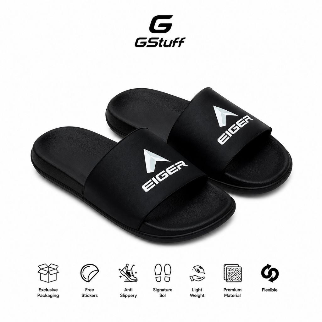 Sandal Slop Pria Wanita Eiger Eva//Sandal Slide Slop UplerLock System/Sandal Distro Tanpa Lem Origin