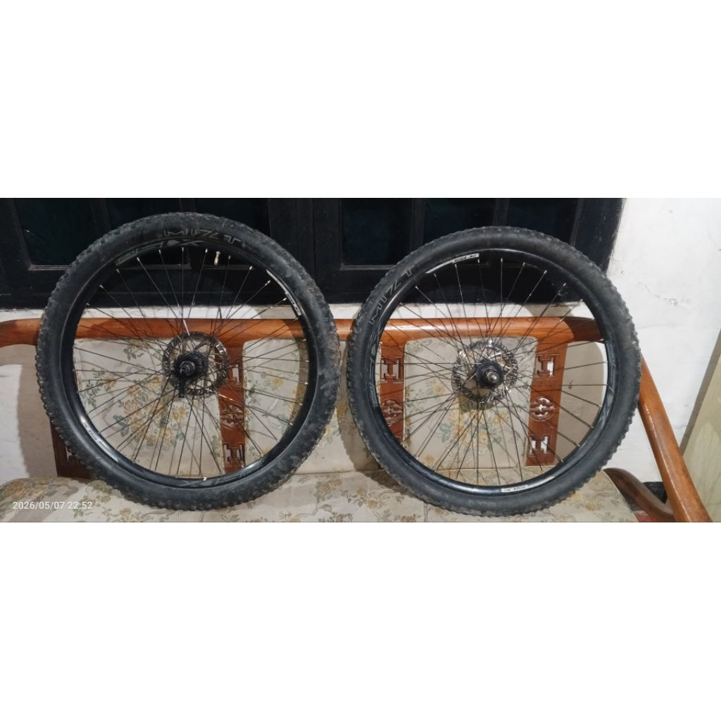 wheelset 27,5 QR copotan xtrada 5 + rotor+ ban luar&dalam