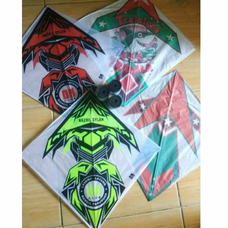 [Aneka layangan] sablon jabrug Sukhoi super lilitan seot motif onepeace
