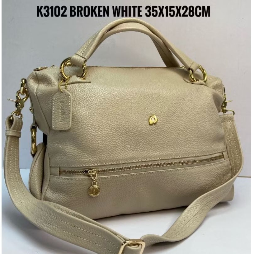 K3102 TAS PAPILLON BROKEN WHITE MEWAH