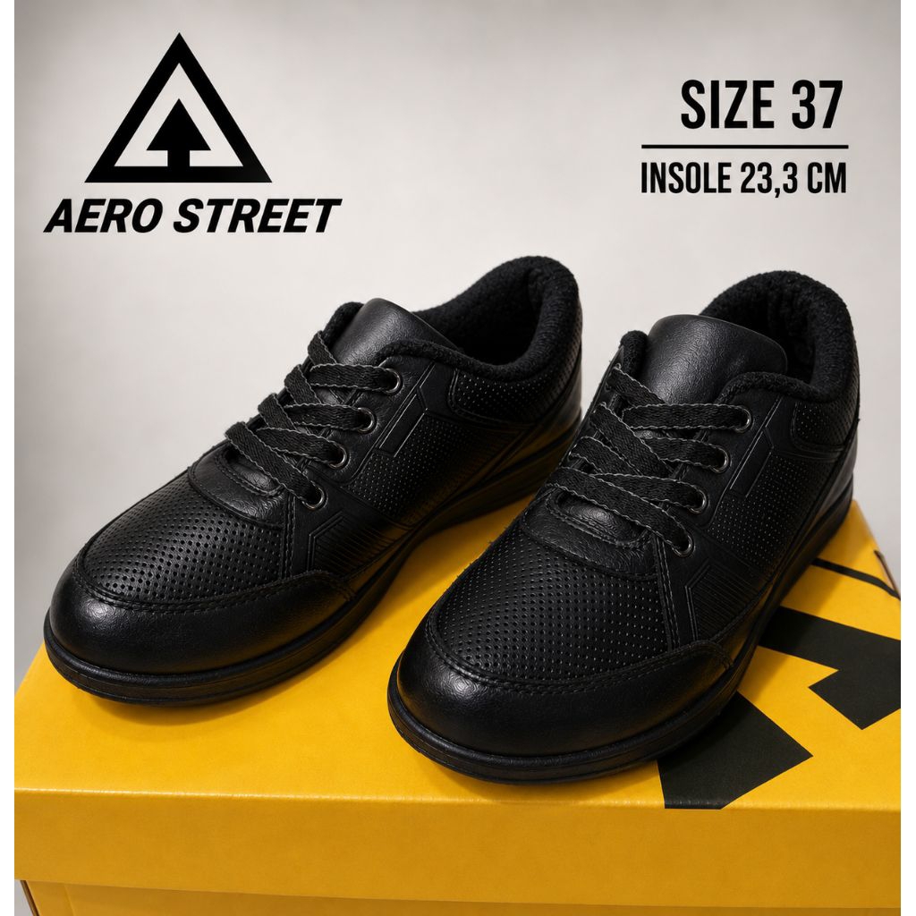 Sepatu sekolah size 37 preloved cowok / cewek AeroStreet