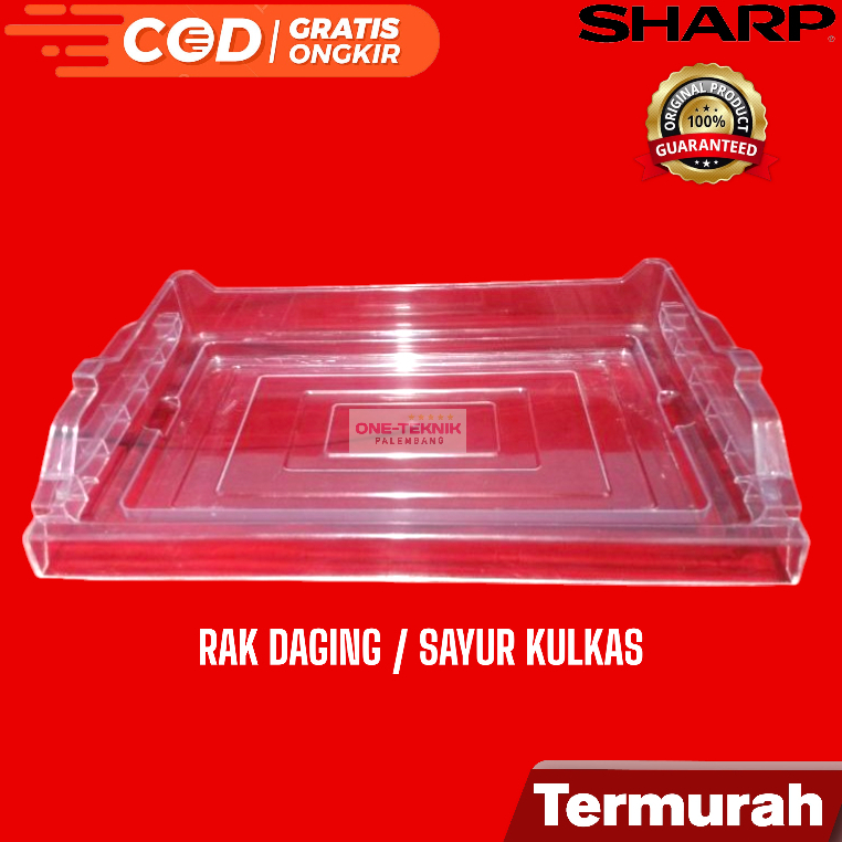 SHARP RAK DAGING / RAK IKAN / RAK BAWAH FREEZER /  MEAT TRAY KULKAS SHARP SJ-235 SJ-236 SJ-237 2 PIN