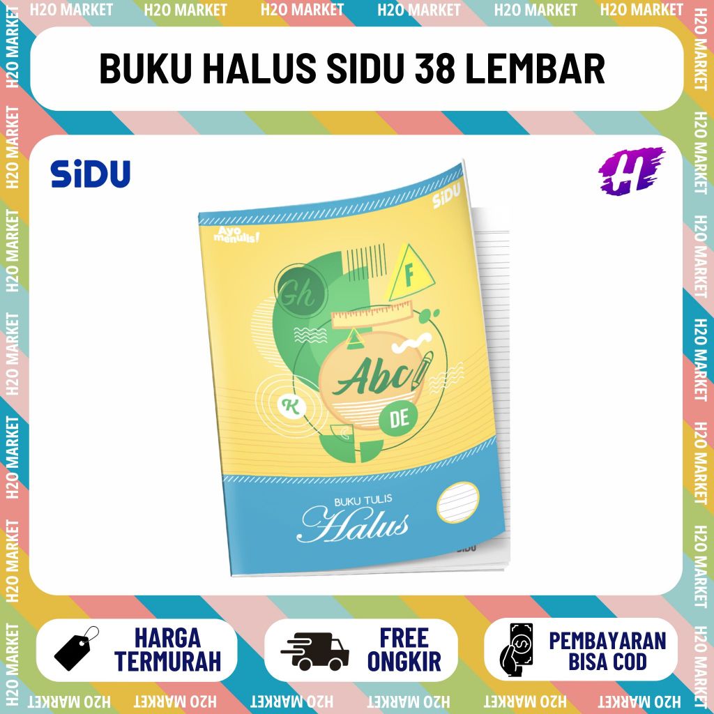 [H2O] Buku Halus / Buku Tulis Halus Sinar dunia / SIDU 38 Lembar ( 1 PAK )