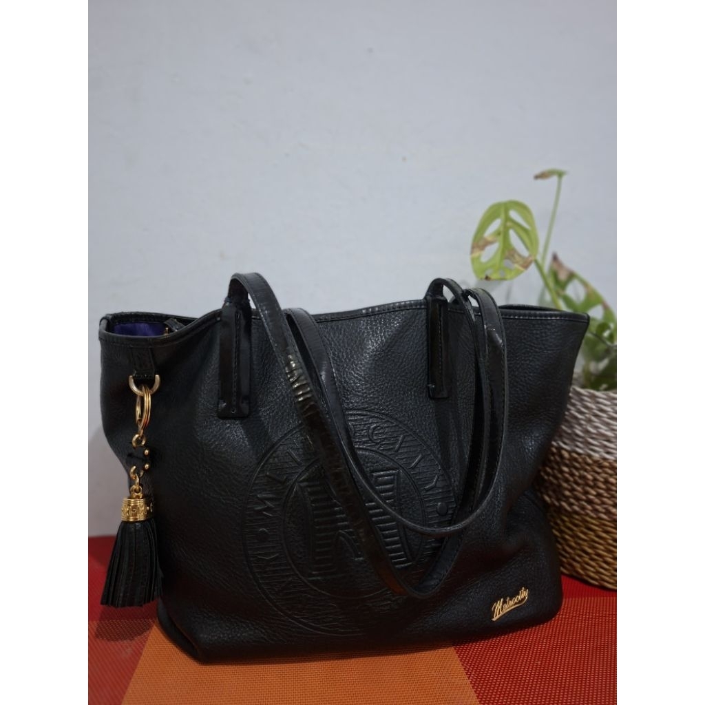 METROCITY LEATHER TOTE BAG PRELOVED