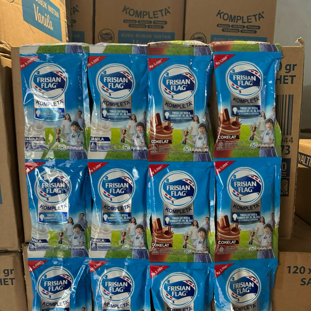 Susu Bubuk Frisian Flag Kompleta 10 Sachet