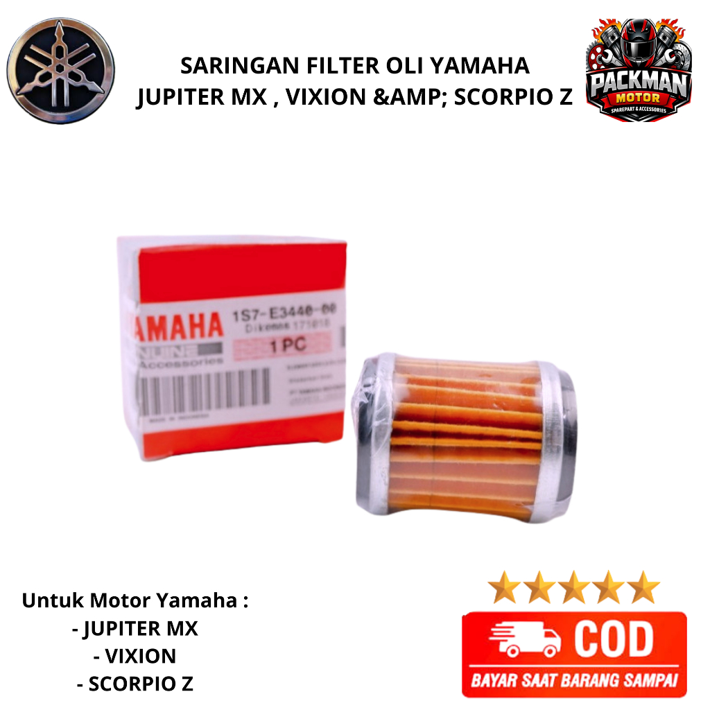 filter oli vixion old - jupiter mx 135 new  1S7-E3440-00 ori Packman motor
