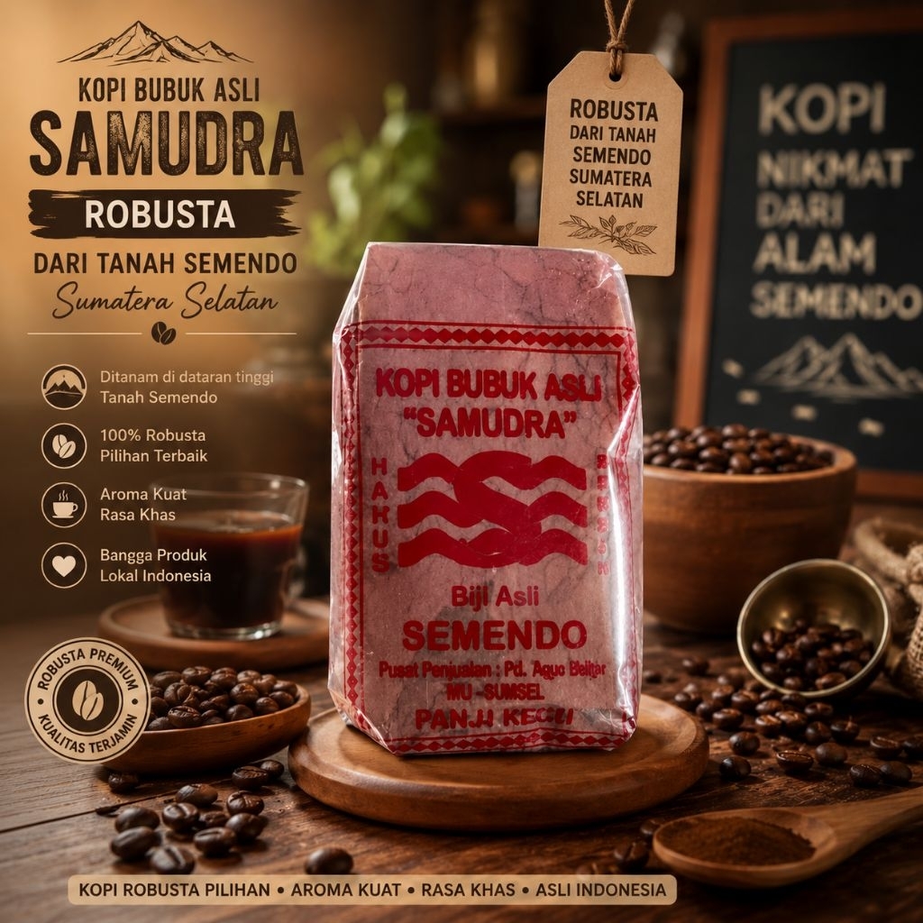 KOPI BUBUK SAMUDRA ASLI SEMENDO
