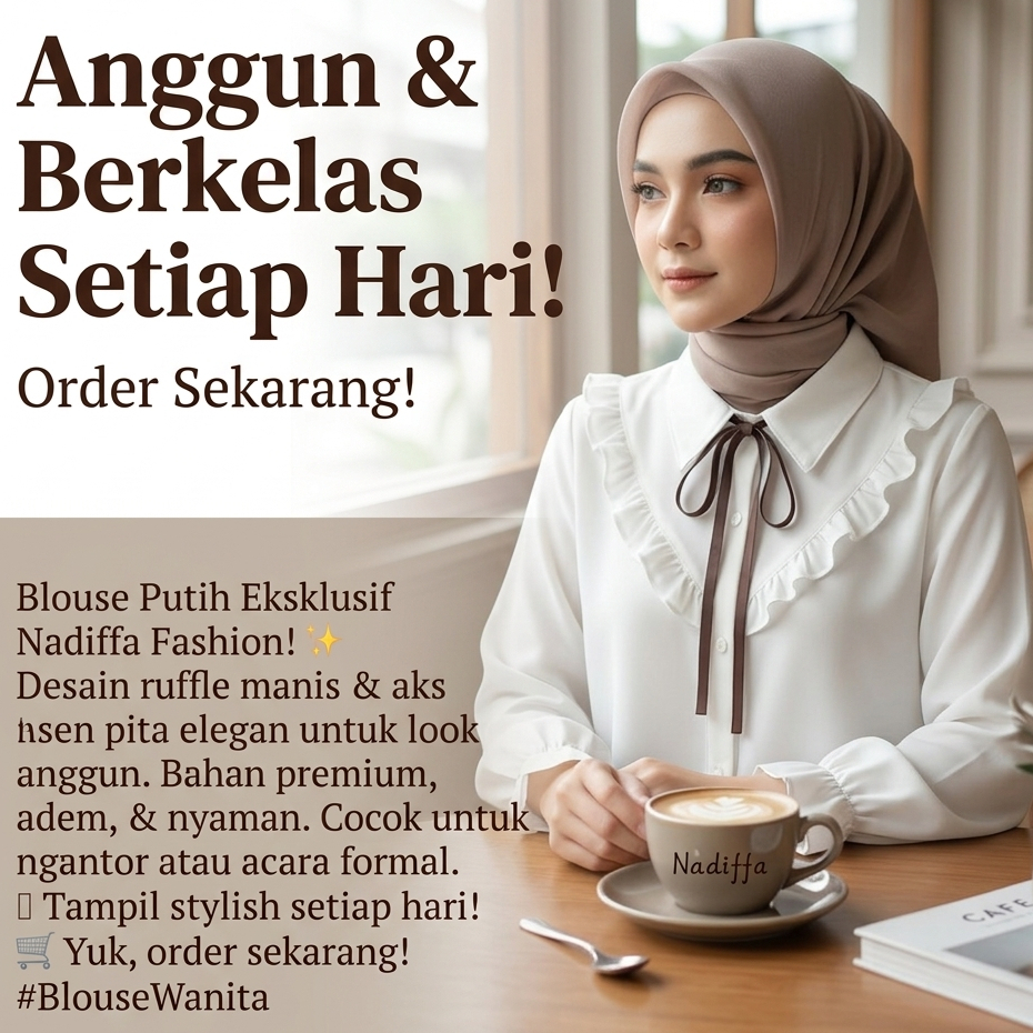ATASAN PUTIH WANITA TERBARU KEKINIAN