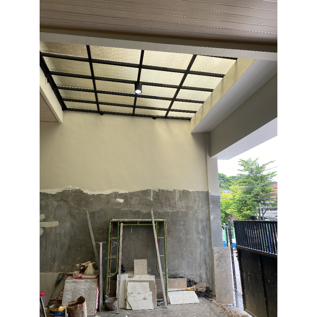 Kanopi Solarflat Embosed / Texture Tipe Bronze/coklat