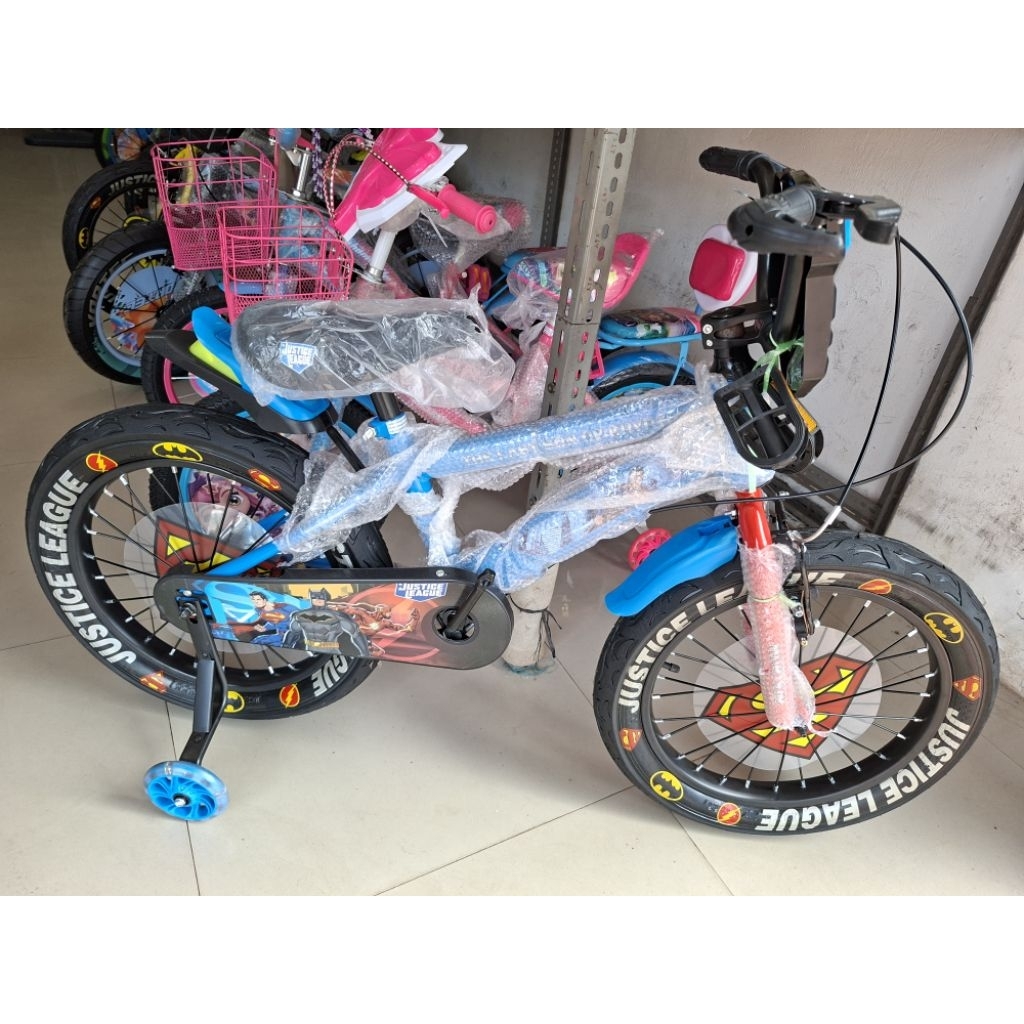Sepeda Anak Sepeda BMX 18 Inch MORTEIN BATMAN & SUPERMAN ( BAN JUMBO 3.0 )