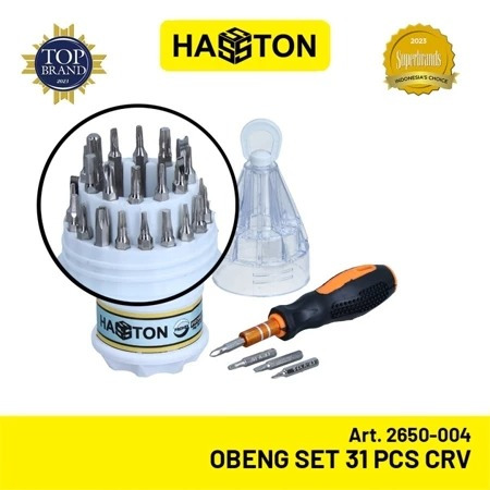 Hasston Prohex Obeng Set 31 pcs CRV 2650-004