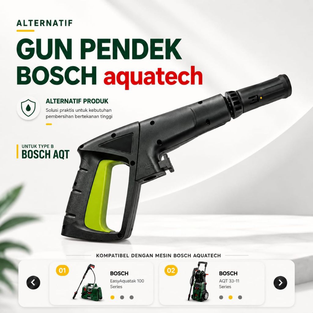 Alternatif Gun Pendek Bosch Aquatech, Gun High Pressure Cleaner, Gun Jet Cleaner, Gun Bosch Aquatech