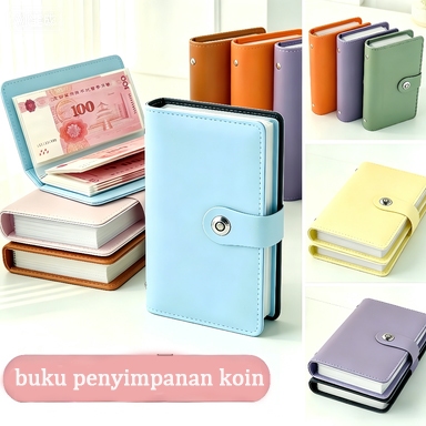 50 Lembar Album Koleksi Uang Kertas dompet disiplin keuangan binder dompet keuangan buku tabungan ha