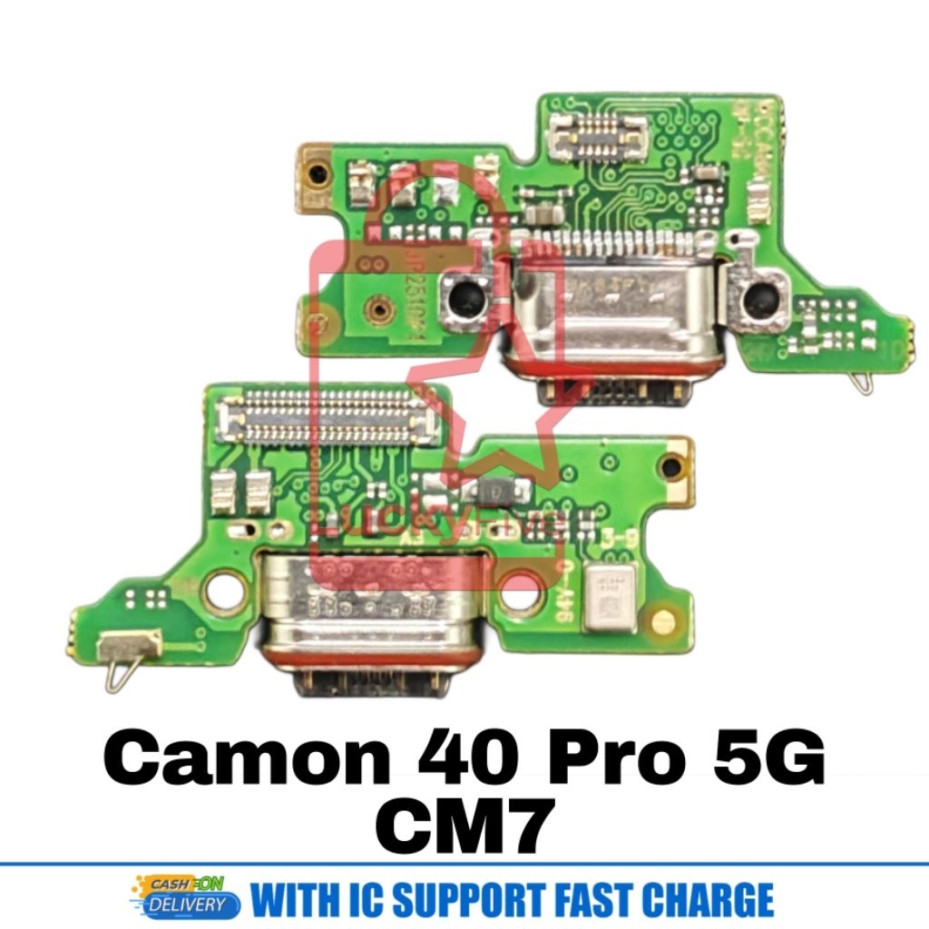 Papan Cas Tecno Camon 40 PRO 4G / 5G ORI Konektor Charger Fast Charging Camon 40 Pro
