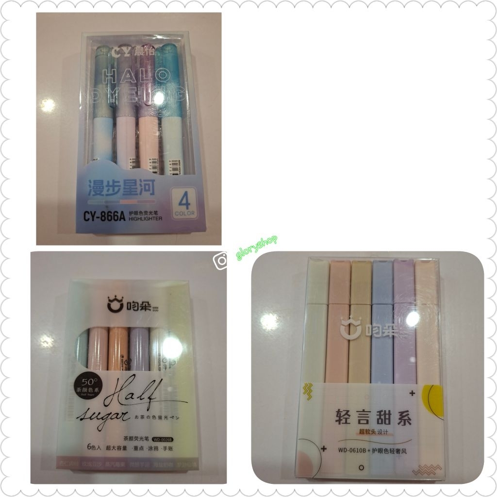 Stabilo warna-warni/stabilo/highlighter/pewarna tulisan