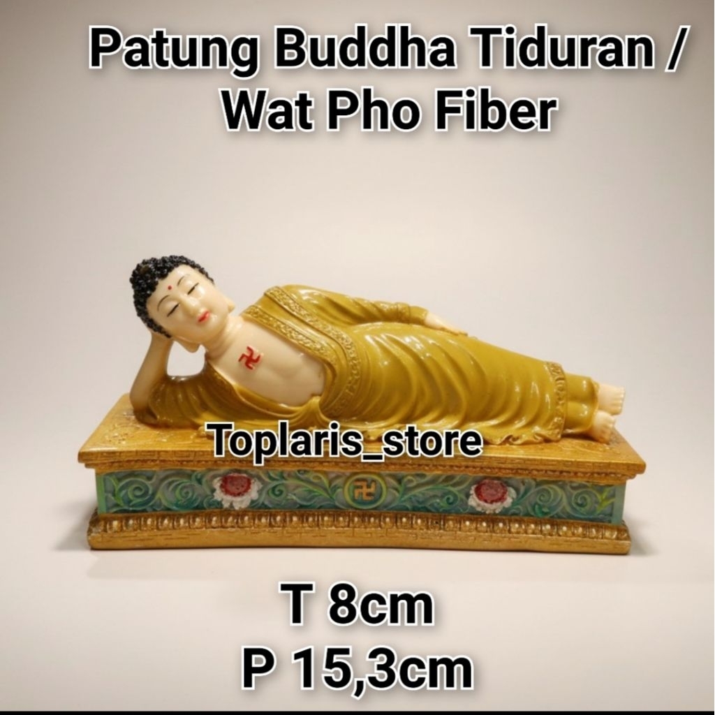 Patung Buddha Tidur Fiber