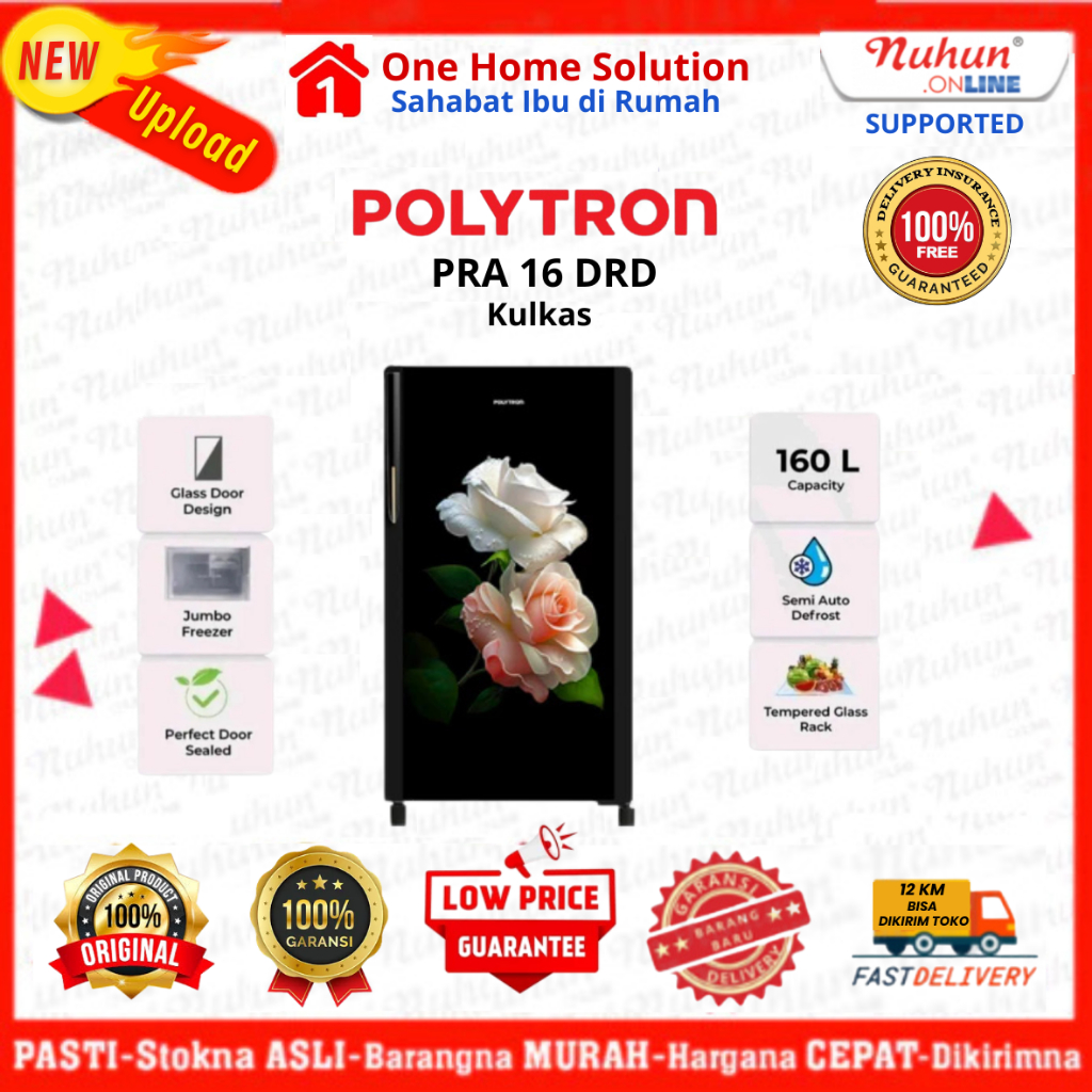 Polytron Kulkas 1 Pintu PRA - 16 DRD 160 Liter