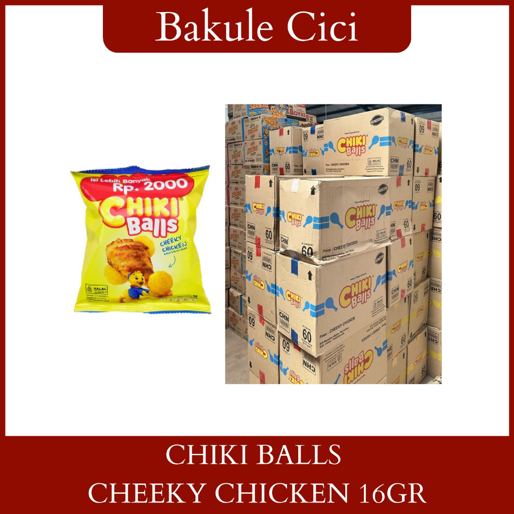 CHIKI BALLS CHEEKY CHICKEN 16gr 1 DUS ISI 6 RENTENG