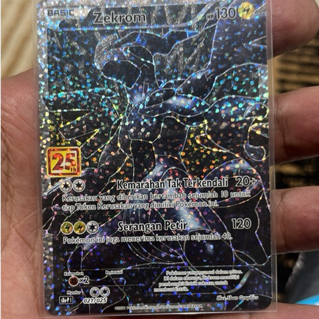 Kartu Pokèmon Indonesia ZEKROM 25tahun Annyversary Promo