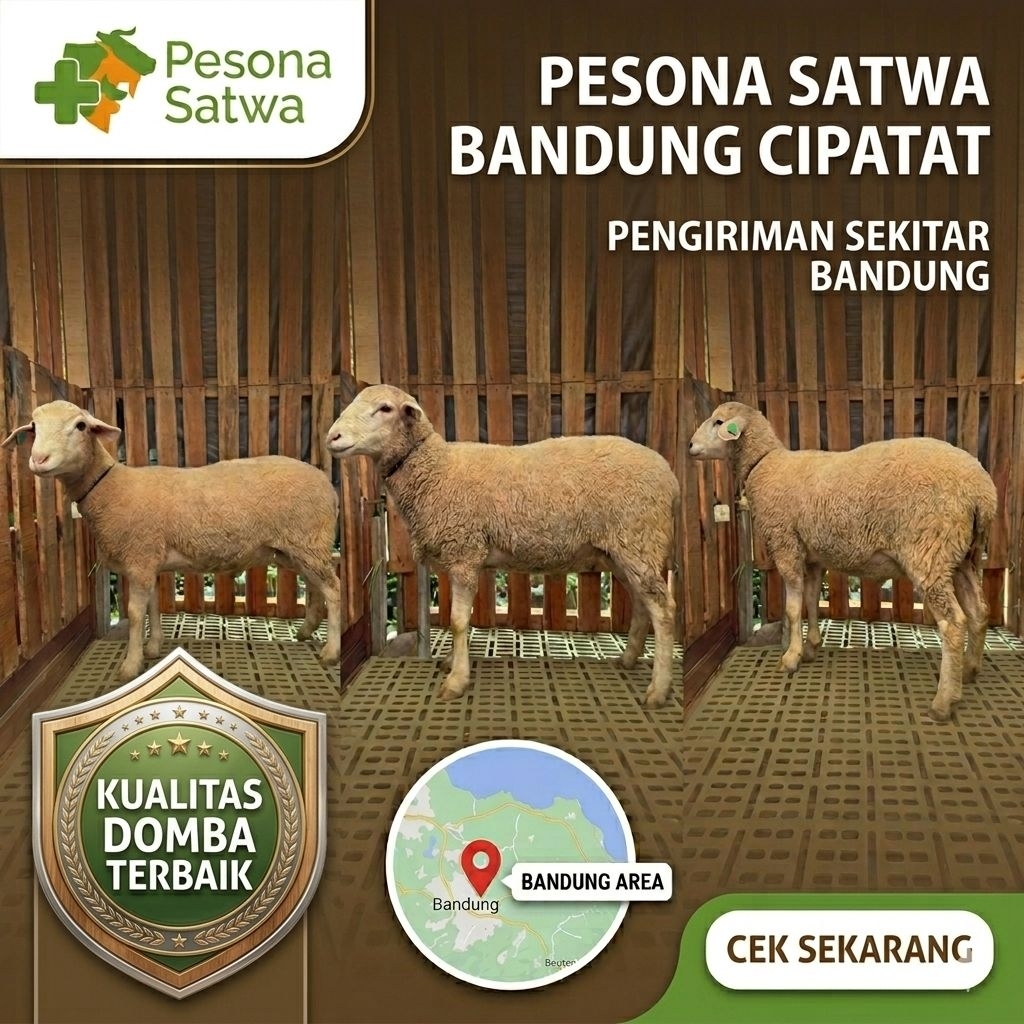 Qurban Domba Kambing Jantan Lokal Dikirim Hidup sebandung raya kurban Pesona Satwa Farm Tebar Kurban