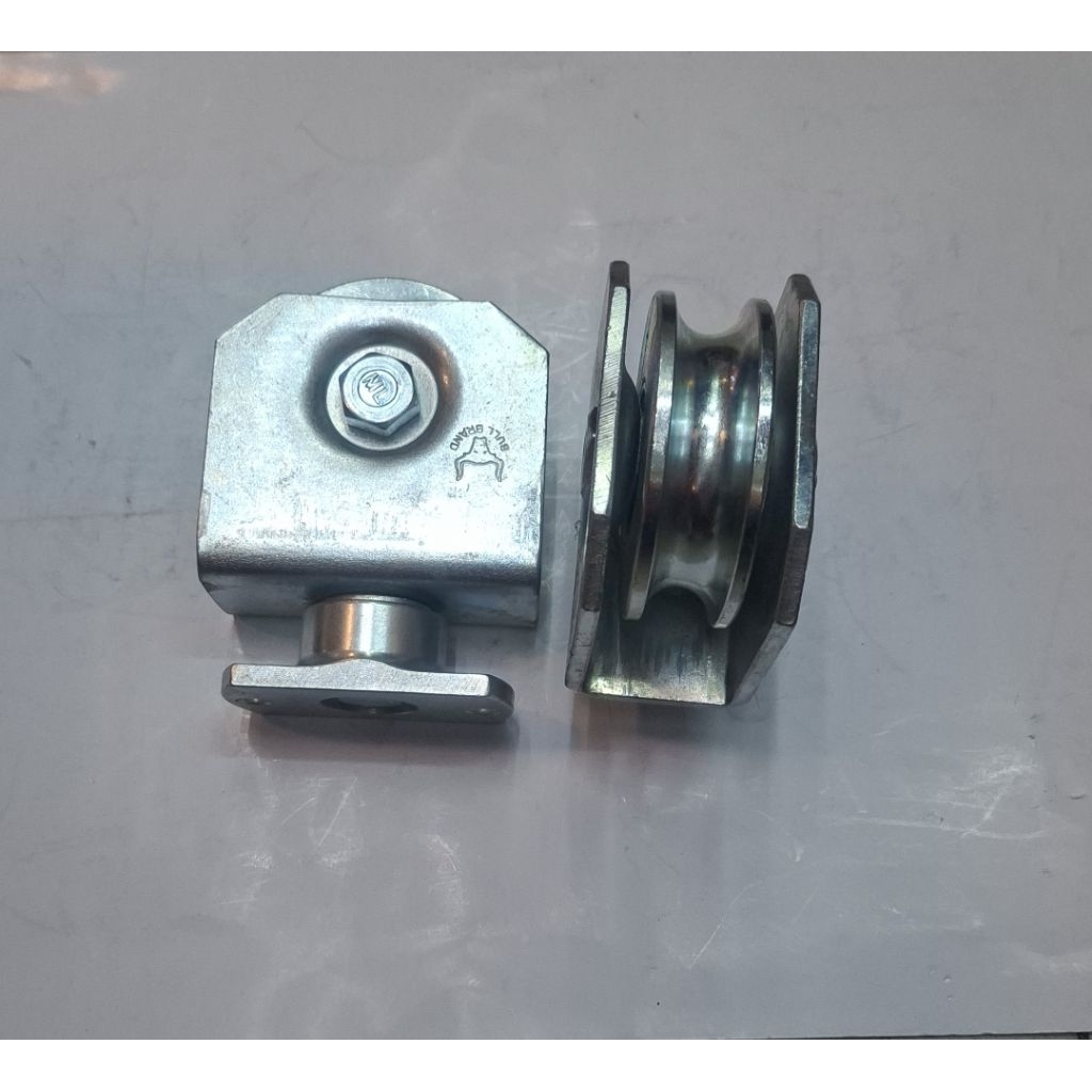 Roda pagar lipat/roda pintu pagar/roda pintu gerbang sliding 3 inchi heavy duty (rel tikung belok)