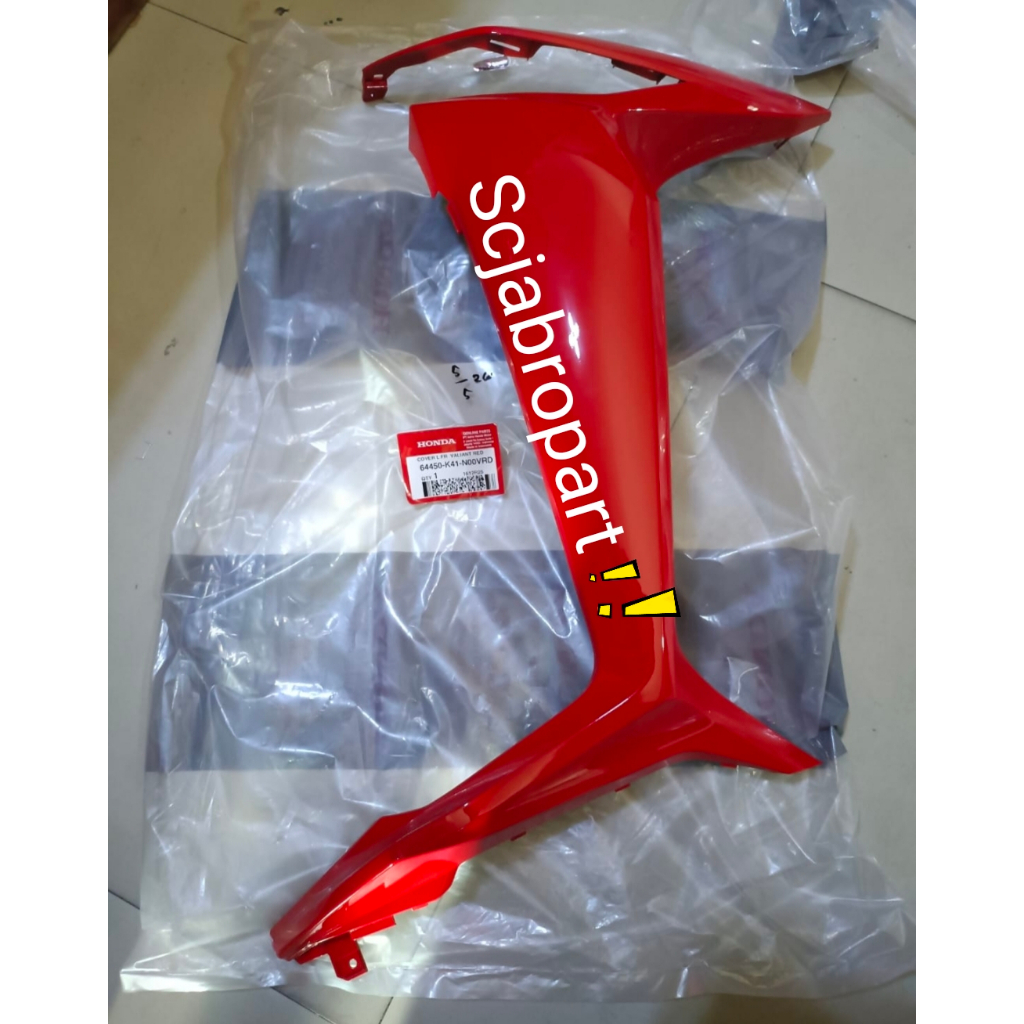 64450 K41 N00.. COVER L FRONT BLUE HONDA SUPRA 125 FI..ORI AHM