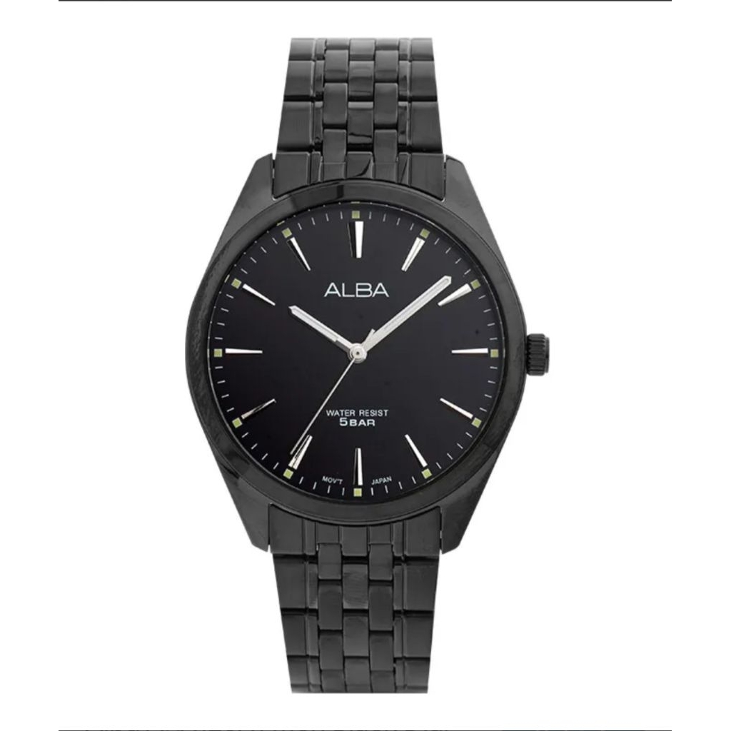 Jam Tangan Alba ARX125X1 Original Rantai Hitam Dasar Hitam