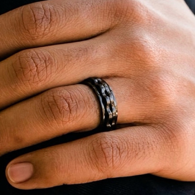 Dualis Ring - Fidget Anxiety Ring | 925 Sterling Silver | Calmera.co