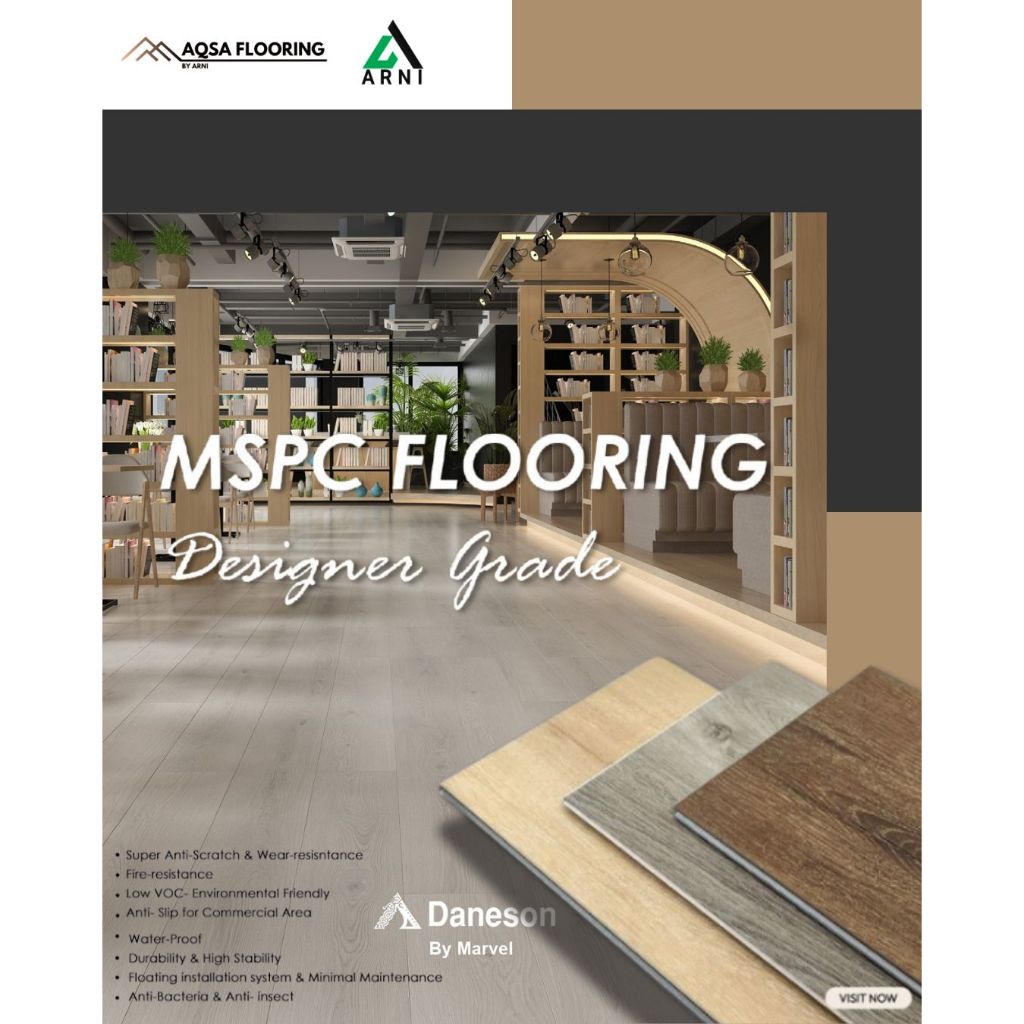 Daneson MSPC Flooring Wood Series - SPC Lantai Motif Kayu