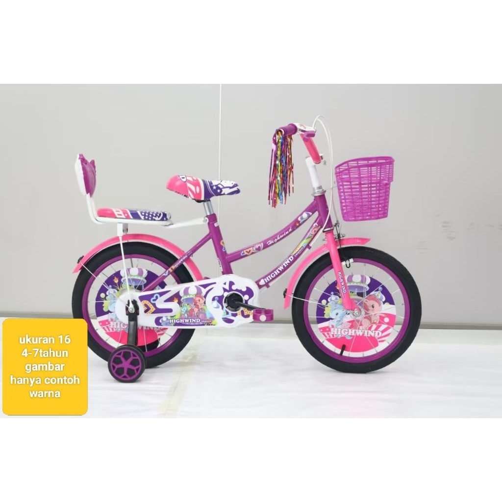 sepeda mini  rubick 12-16-18 inch  perempuan rubick